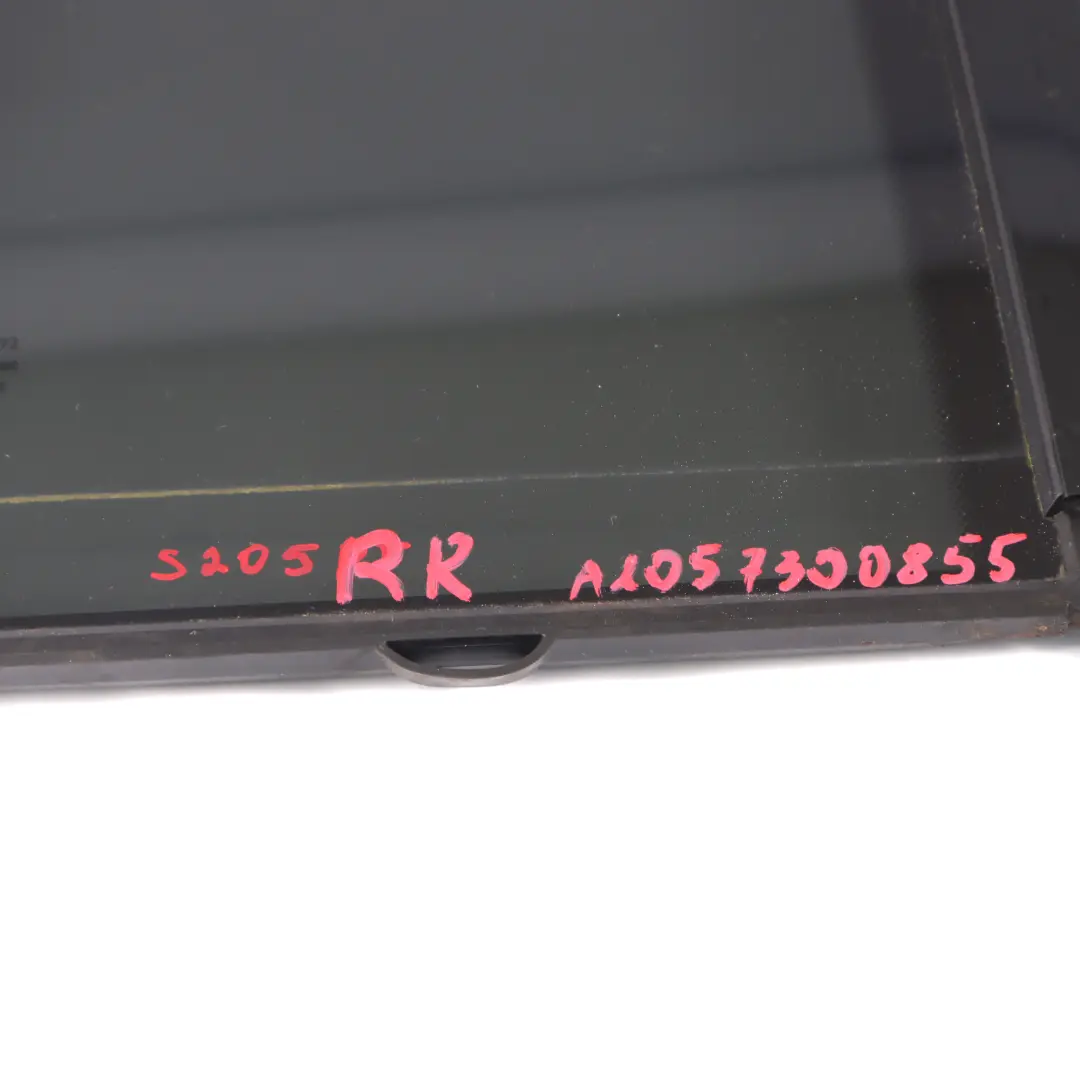 Window Glass Rear Right Door O/S Tinted Glazing AS3 to Mercedes S205 with Part number A2057300855 Mercedes S205 Window Glass Rear Right Door O/S Tinted Glazing AS3 - SKU A2057300855 - Part number A2057300855