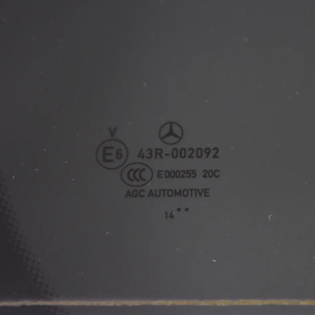 Mercedes W205 Szyba Drzwi Tylne Prawe Szyba Przyciemniana AS3 - SKU A2057300855 - Numer Części A2057300855