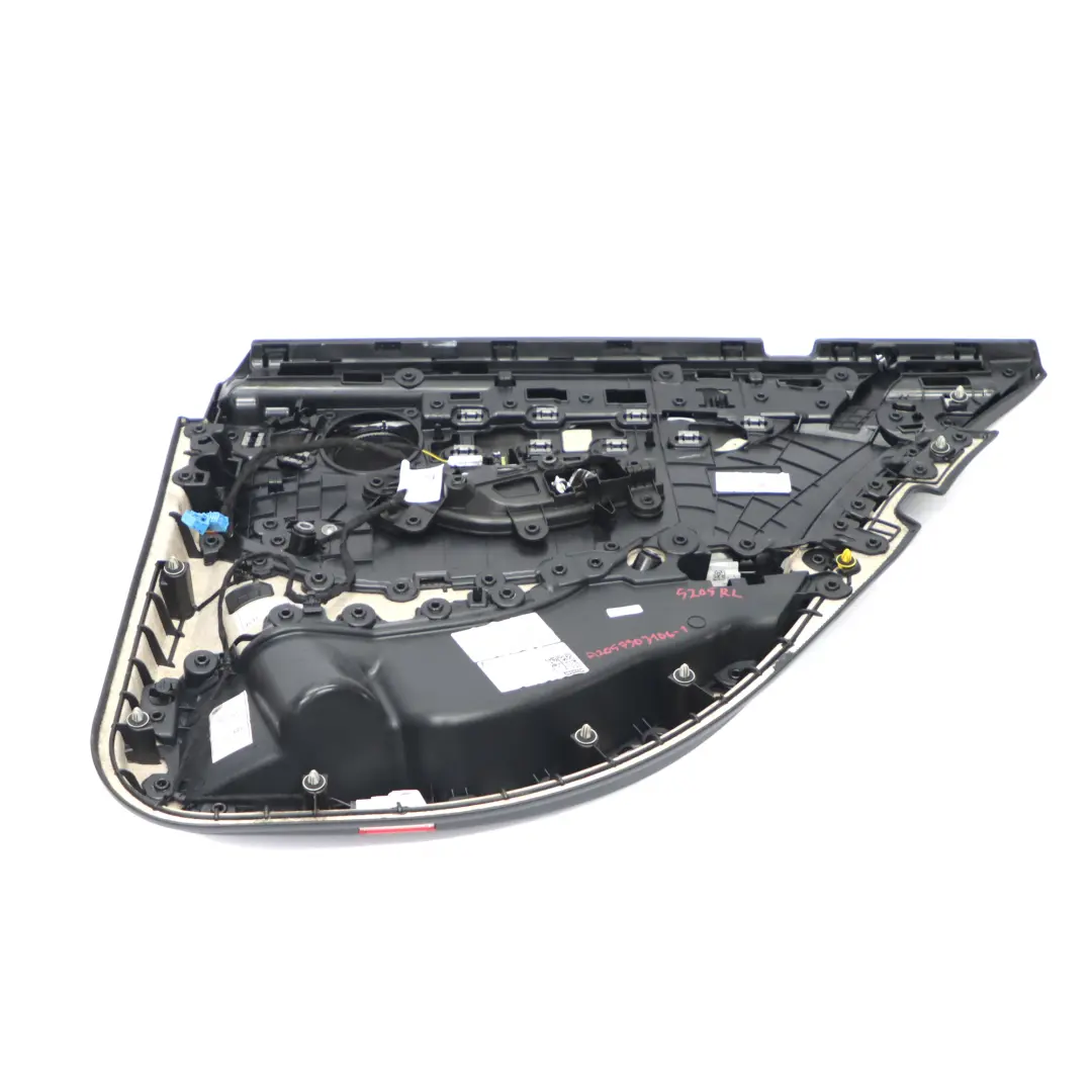  Tarjeta Puerta Trasera Mercedes W205 Izquierda Recubrimiento Panel Cuero Negro - SKU A2057303106-1 - Número de pieza A2057303106