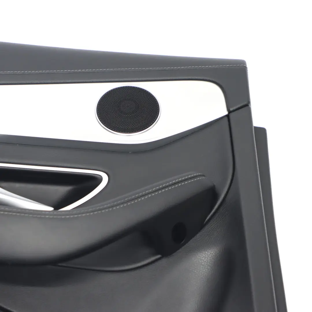  Hintere Türkarte Mercedes W205 Links Verkleidungsplatte Abdeckung Leder Schwarz - SKU A2057303106-1 - Teilenummer A2057303106