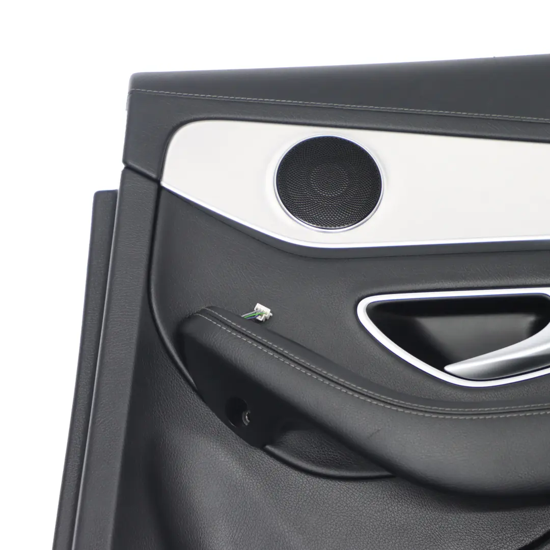 Mercedes W205 Boczek Drzwi Prawy Tylny Czarna Skóra - SKU A2057303206-1 - Numer Części A2057303206