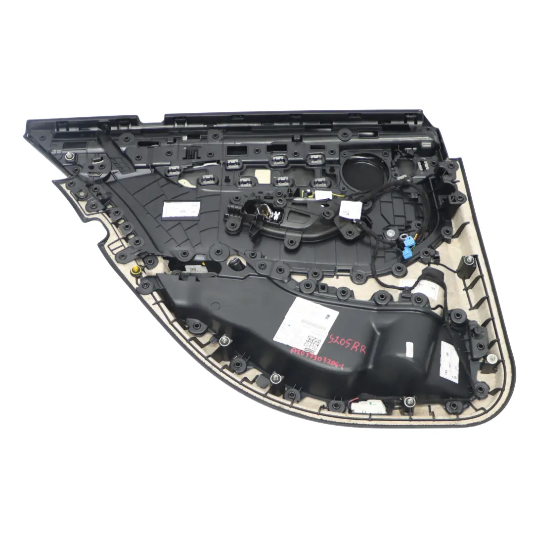 Rear Door Card Mercedes W205 Right O/S Trim Panel Covering Leather Black - SKU A2057303206-1 - Part number A2057303206