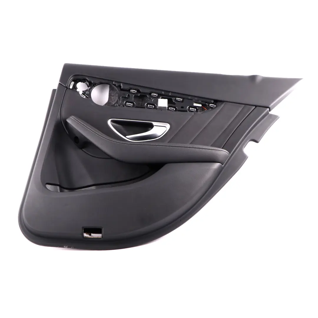 Scheda posteriore destra Rivestimento pannello rivestimento nero per Mercedes W205 con numero di parte A2057303206 Mercedes W205 Scheda posteriore destra Rivestimento pannello rivestimento nero - SKU A2057303206 - Numero di parte A2057303206