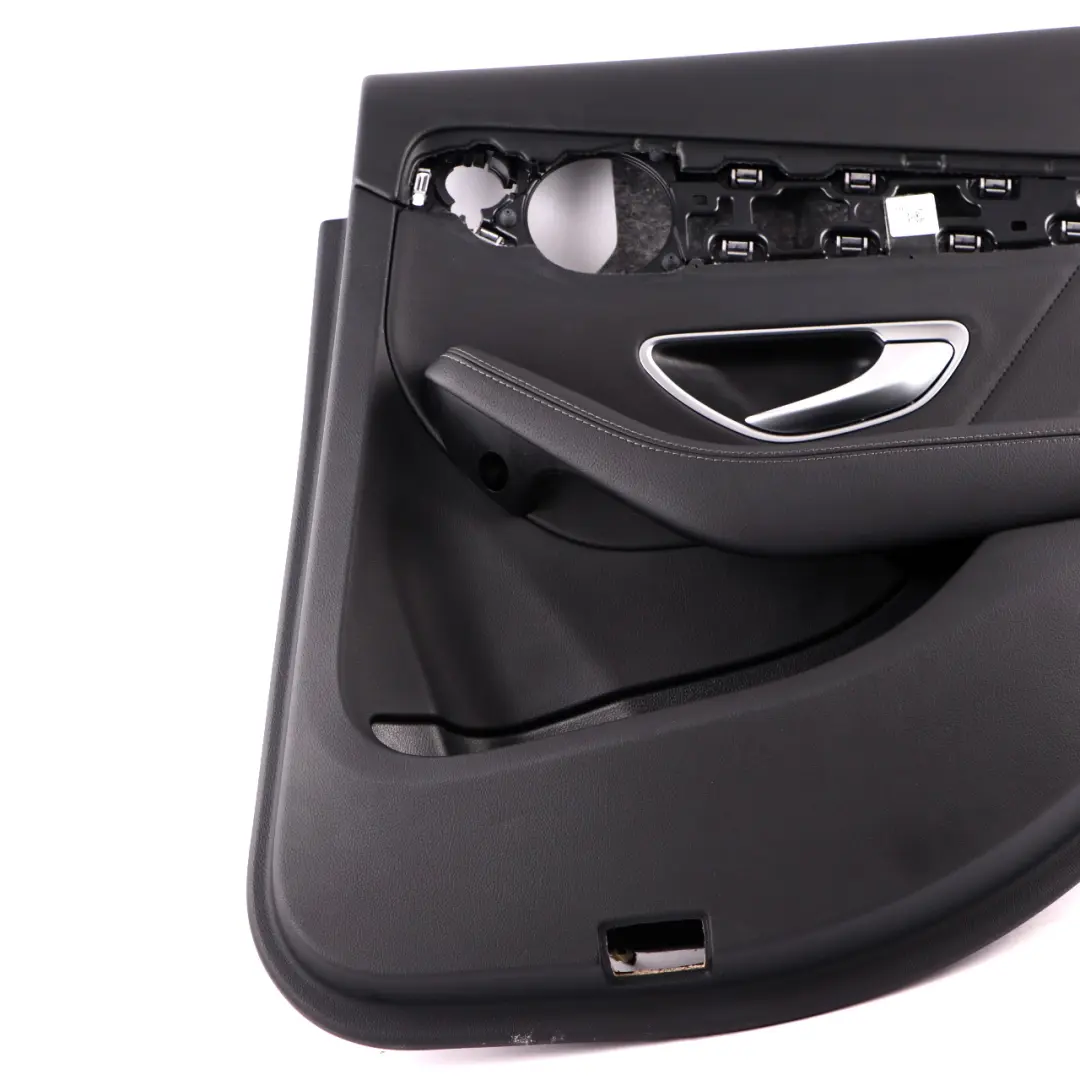 Door Card Mercedes W205 Right O/S Trim Panel Covering Leather Black to Rear with Part number A2057303206 Rear Door Card Mercedes W205 Right O/S Trim Panel Covering Leather Black - SKU A2057303206 - Part number A2057303206