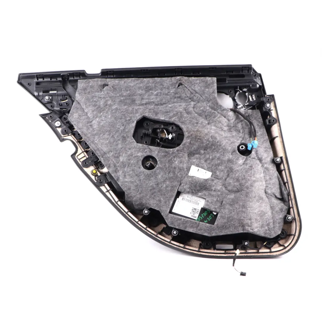 Mercedes W205 Hintere Türkarte Rechts Verkleidung Platte Abdeckung Leder Schwarz - SKU A2057303206 - Teilenummer A2057303206