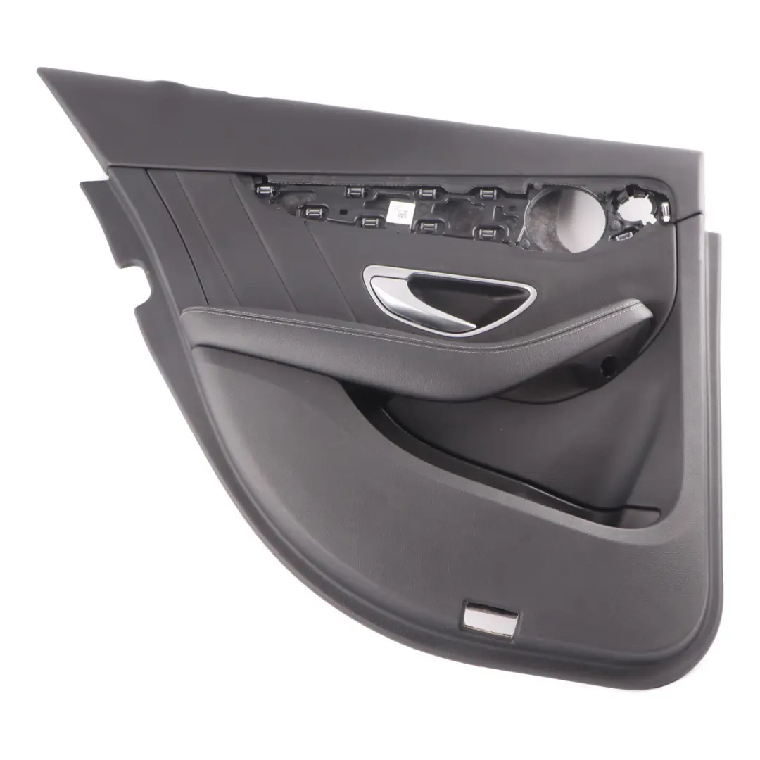 Door Card Mercedes W205 Left N/S Trim Panel Cover AMG Line Leather Black to Rear with Part number A2057305301 Rear Door Card Mercedes W205 Left N/S Trim Panel Cover AMG Line Leather Black - SKU A2057305301-1 - Part number A2057305301