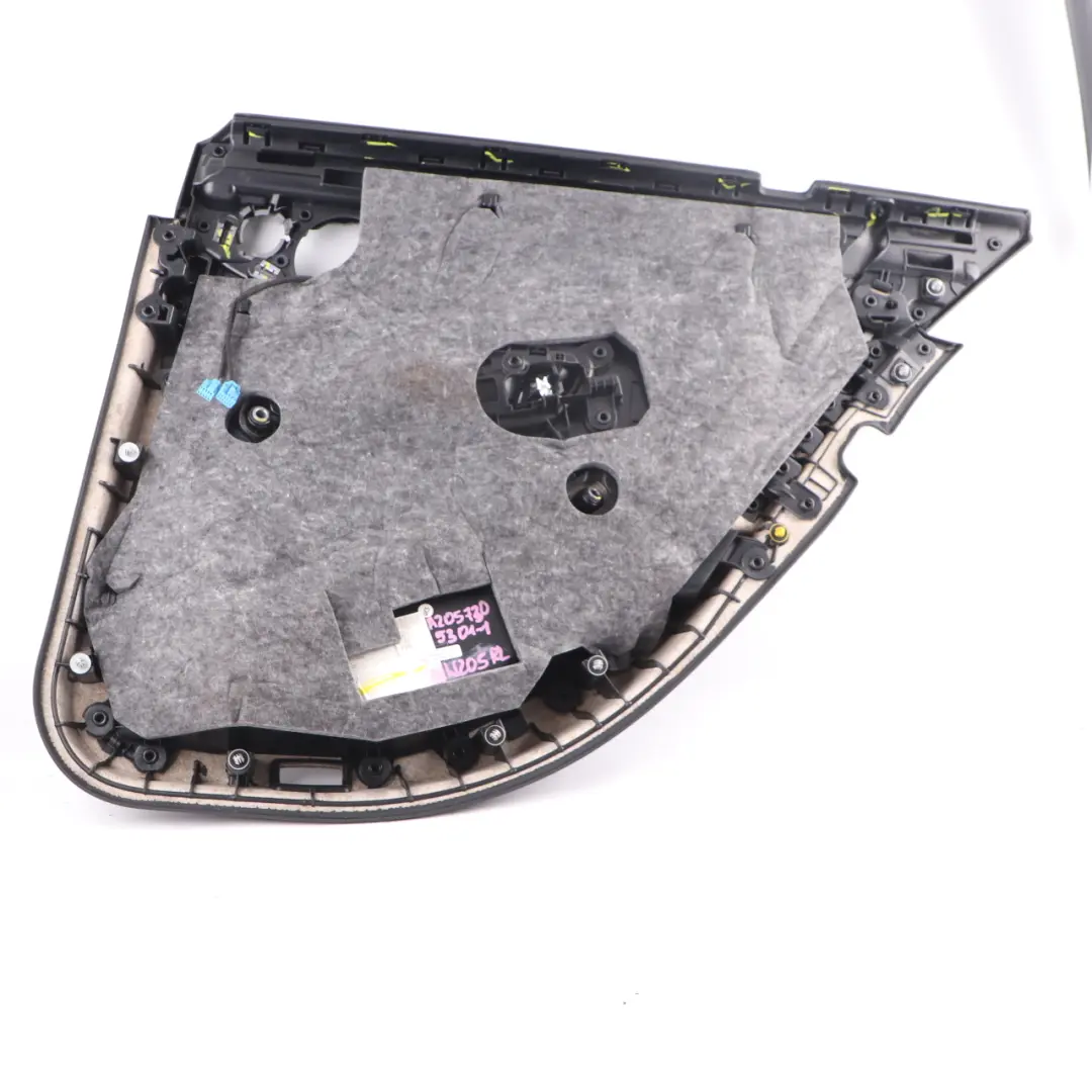 Rear Door Card Mercedes W205 Left N/S Trim Panel Cover AMG Line Leather Black - SKU A2057305301-1 - Part number A2057305301