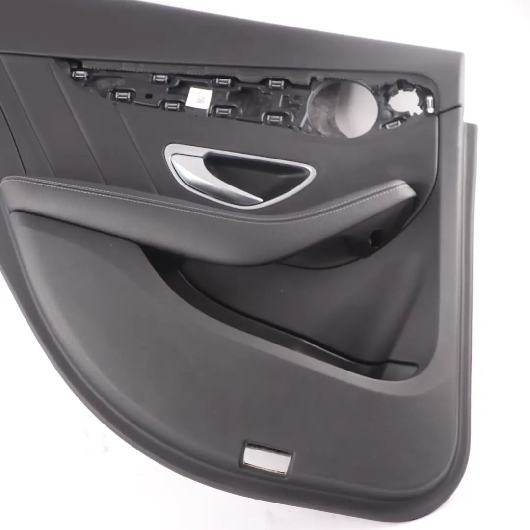 Door Card Mercedes W205 Left N/S Trim Panel Cover AMG Line Leather Black to Rear with Part number A2057305301 Rear Door Card Mercedes W205 Left N/S Trim Panel Cover AMG Line Leather Black - SKU A2057305301-1 - Part number A2057305301