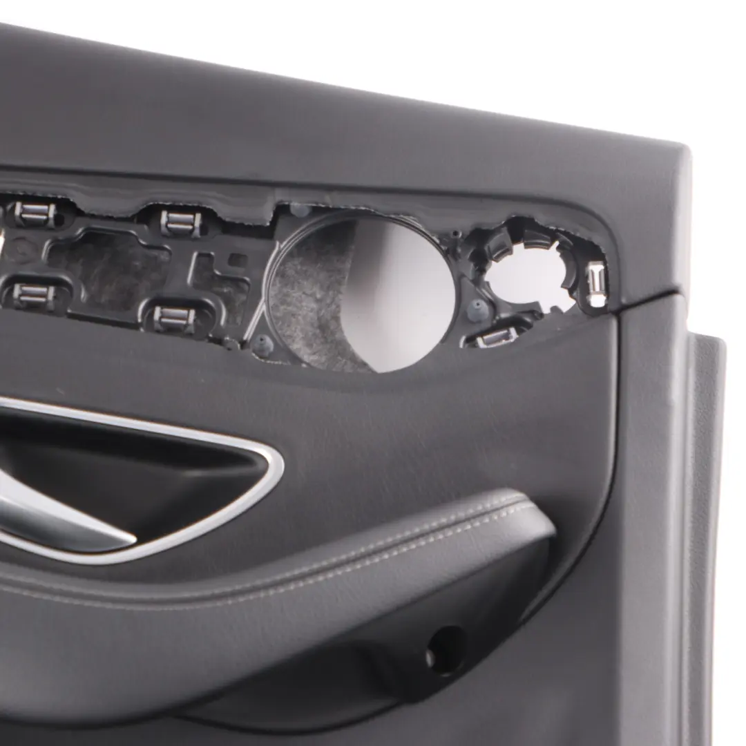 Door Card Mercedes W205 Left N/S Trim Panel Cover AMG Line Leather Black to Rear with Part number A2057305301 Rear Door Card Mercedes W205 Left N/S Trim Panel Cover AMG Line Leather Black - SKU A2057305301-1 - Part number A2057305301