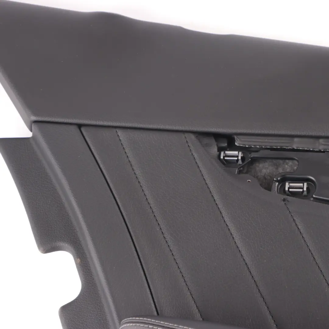 Rear Door Card Mercedes W205 Left N/S Trim Panel Cover AMG Line Leather Black - SKU A2057305301-1 - Part number A2057305301