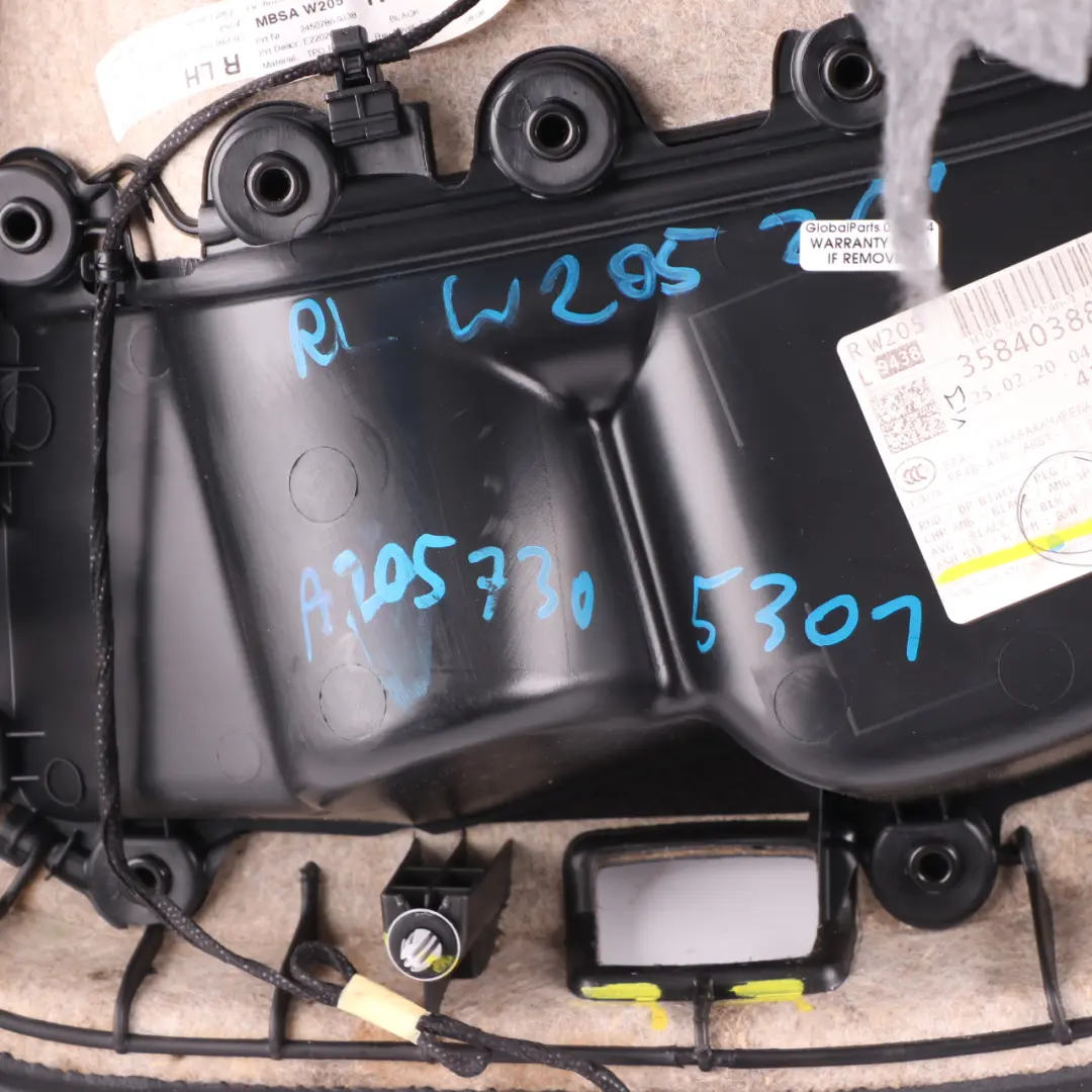 Tarjeta Puerta Trasera Mercedes W205 Izquierda Tapa Panel AMG Line Cuero Negro para con número de pieza A2057305301 Tarjeta Puerta Trasera Mercedes W205 Izquierda Tapa Panel AMG Line Cuero Negro - SKU A2057305301 - Número de pieza A2057305301