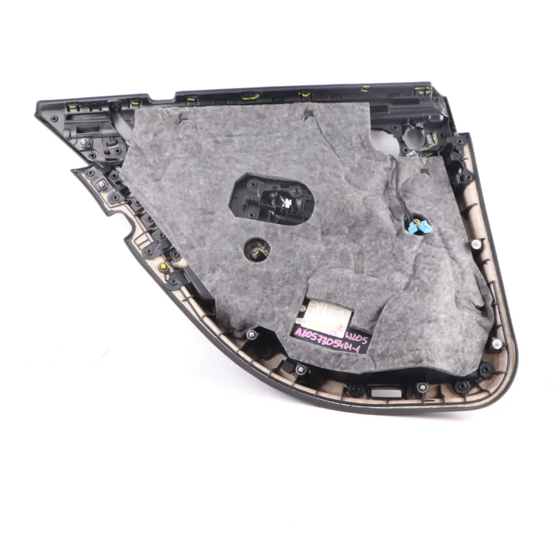 Rear Door Card Mercedes W205 Right O/S Trim Panel Cover AMG Line Black Leather - SKU A2057305401-1 - Part number A2057305401