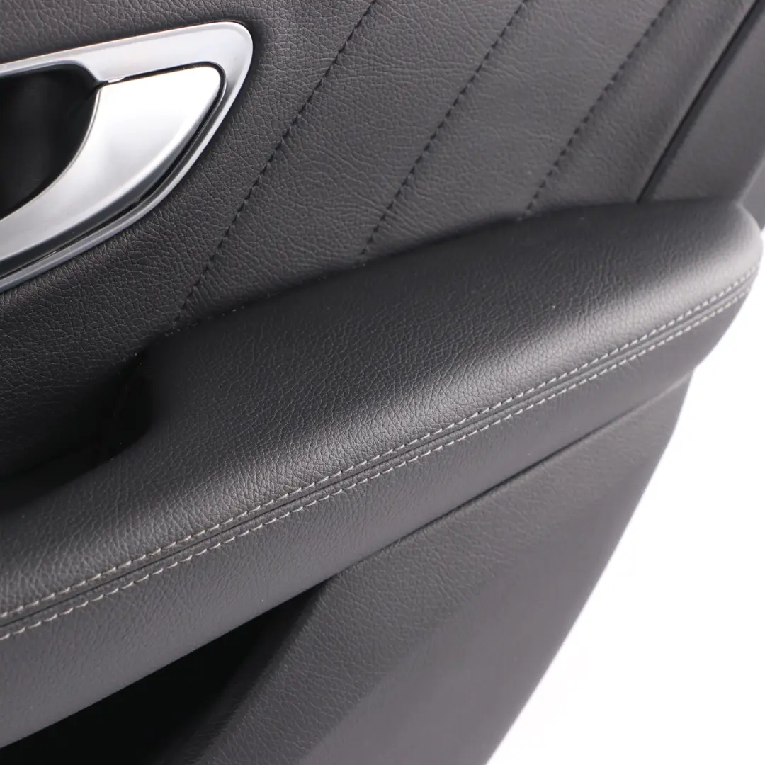 Rear Door Card Mercedes W205 Right O/S Trim Panel Cover AMG Line Black Leather - SKU A2057305401-1 - Part number A2057305401