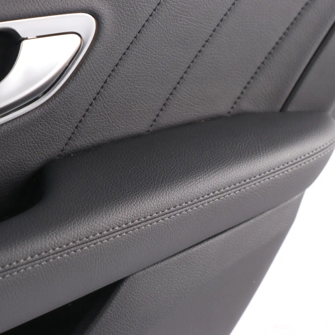 Rear Door Card Mercedes W205 Right O/S Trim Panel Cover AMG Line Leather Black - SKU A2057305401 - Part number A2057305401