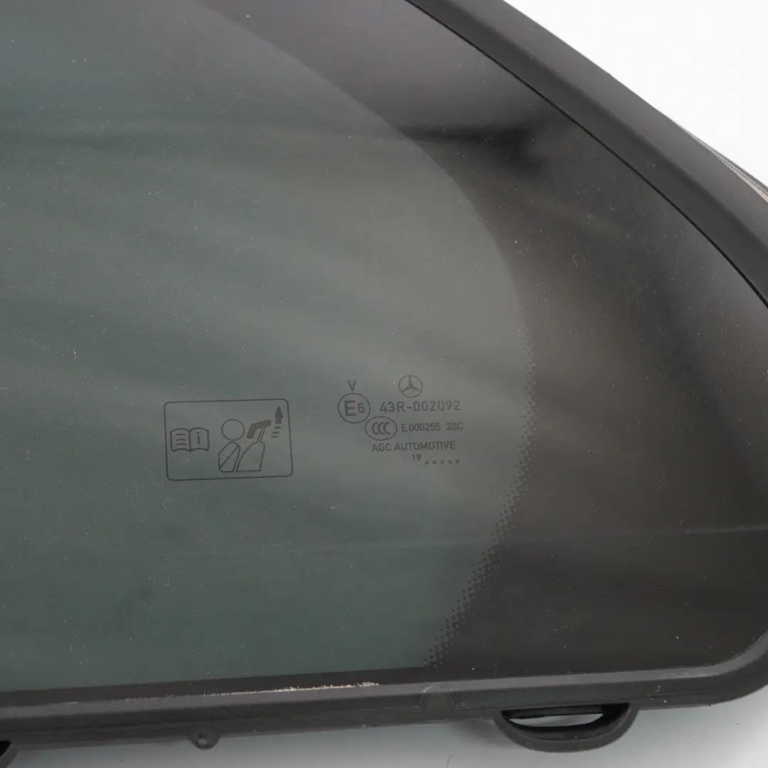 Window Glass Door Rear Left N/S Glazing Black to Mercedes W205 Saloon with Part number A2057306100 Mercedes W205 Saloon Window Glass Door Rear Left N/S Glazing Black - SKU A2057306100 - Part number A2057306100