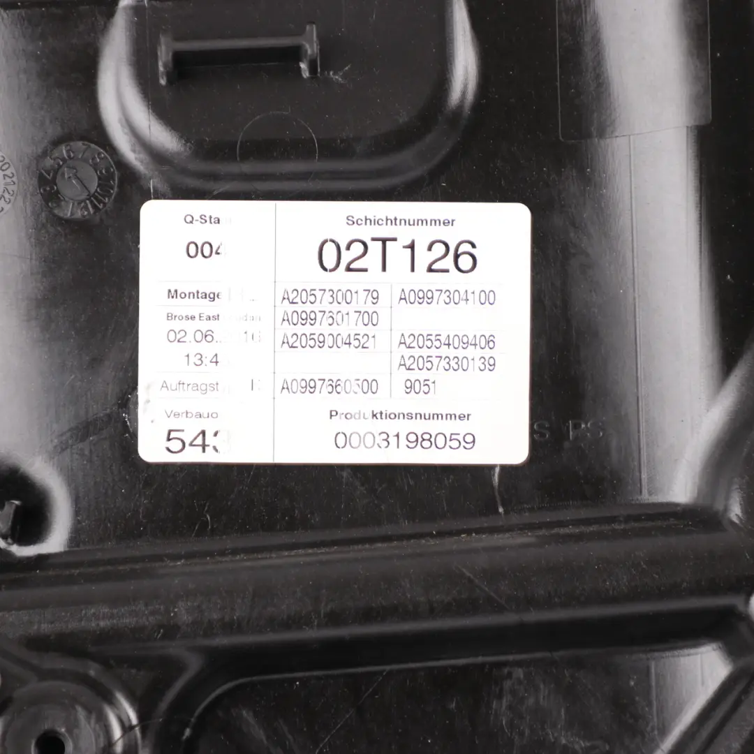 Hinten Links Fensterheber Lifter Motor Panel für Mercedes W205 mit Teilenummer A2057307904 Mercedes W205 Hinten Links Fensterheber Lifter Motor Panel - SKU A2057307904 - Teilenummer A2057307904