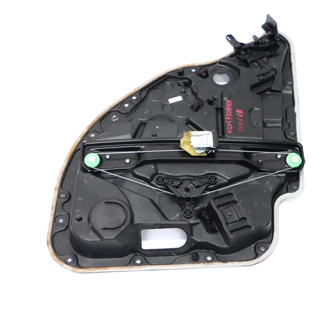 Right O/S Window Regulator Lifter Panel to Mercedes W205 Rear with Part number A2057308004 Mercedes W205 Rear Right O/S Window Regulator Lifter Panel - SKU A2057308004-1 - Part number A2057308004