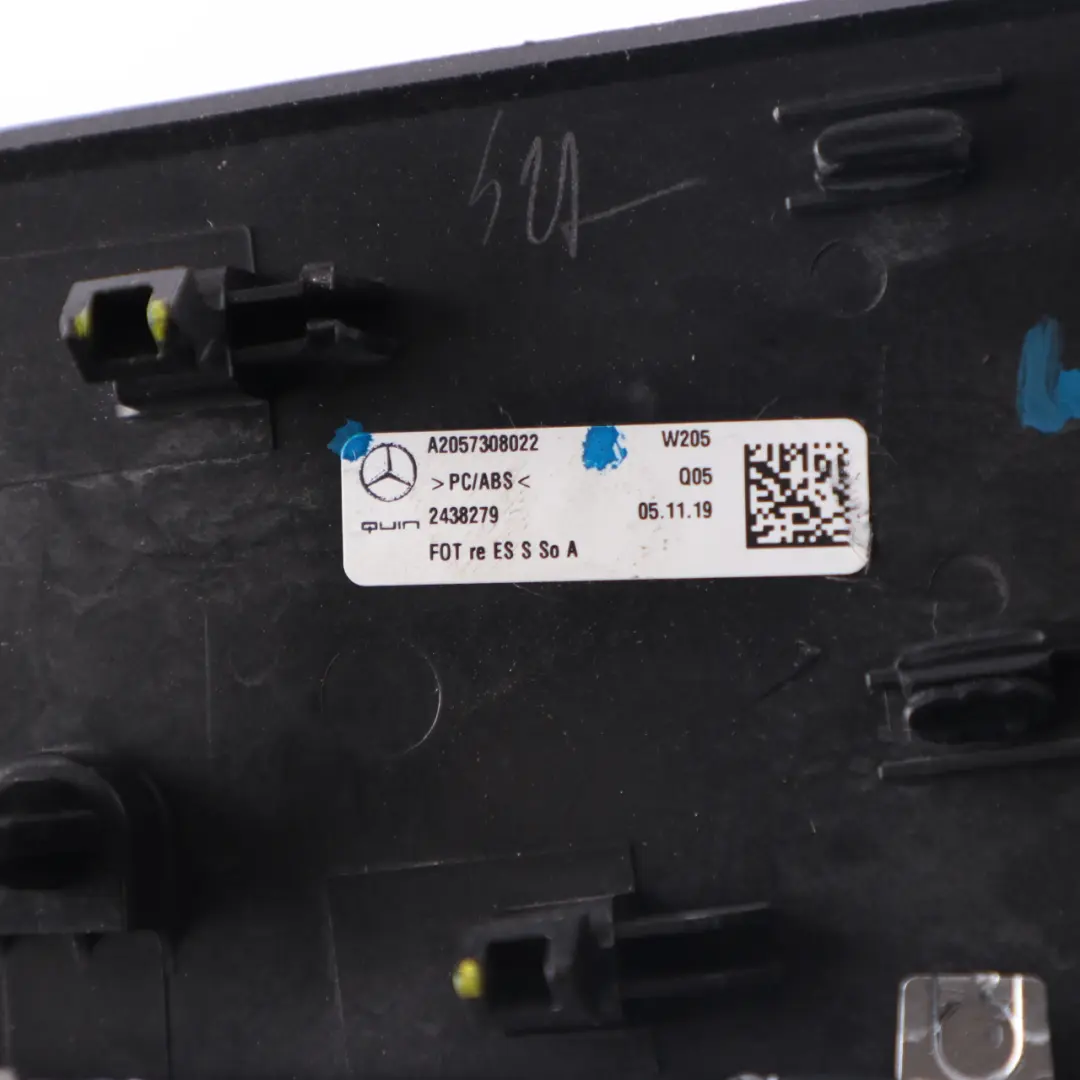Mercedes W205 Rear Right O/S Door Card Wood Trim - SKU A2057308022 - Part number A2057308022