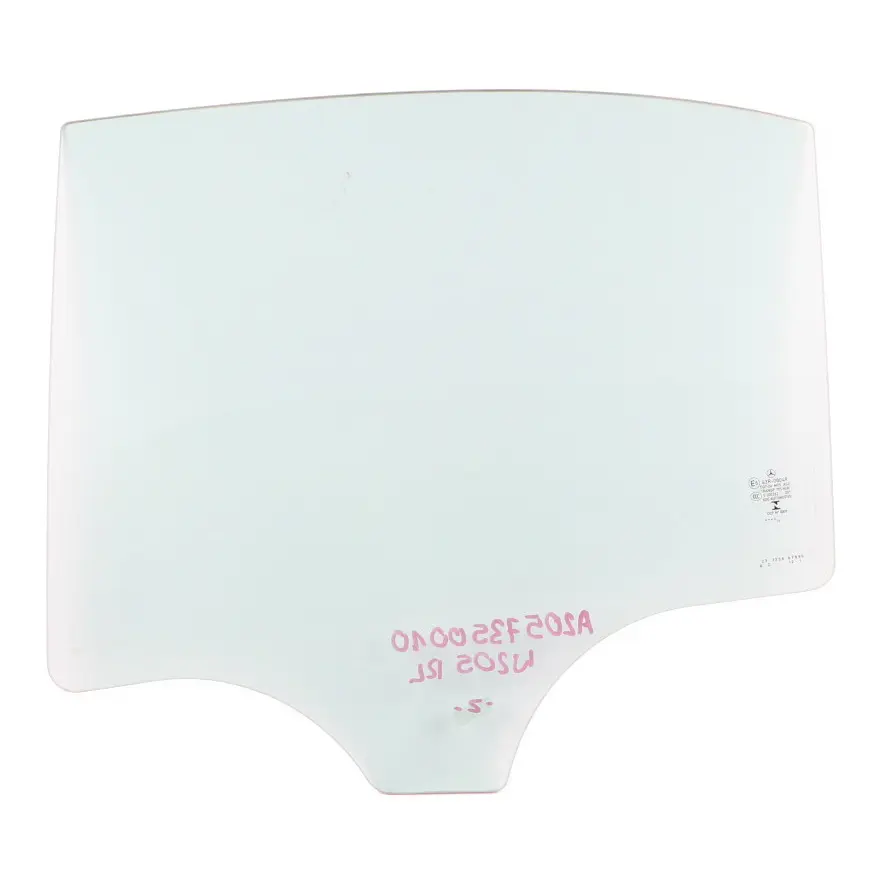 Mercedes W205 Window Glass Rear Left Door N/S Green Glazing AS2 - SKU A2057350010 - Part number A2057350010