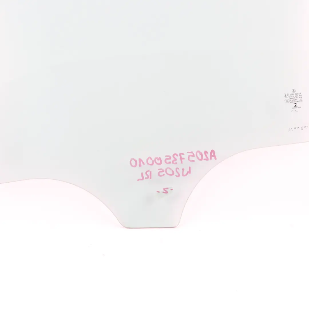 Fenster Glas Hinten Links Tür Grün Verglasung AS2 für Mercedes W205 mit Teilenummer A2057350010 Mercedes W205 Fenster Glas Hinten Links Tür Grün Verglasung AS2 - SKU A2057350010 - Teilenummer A2057350010