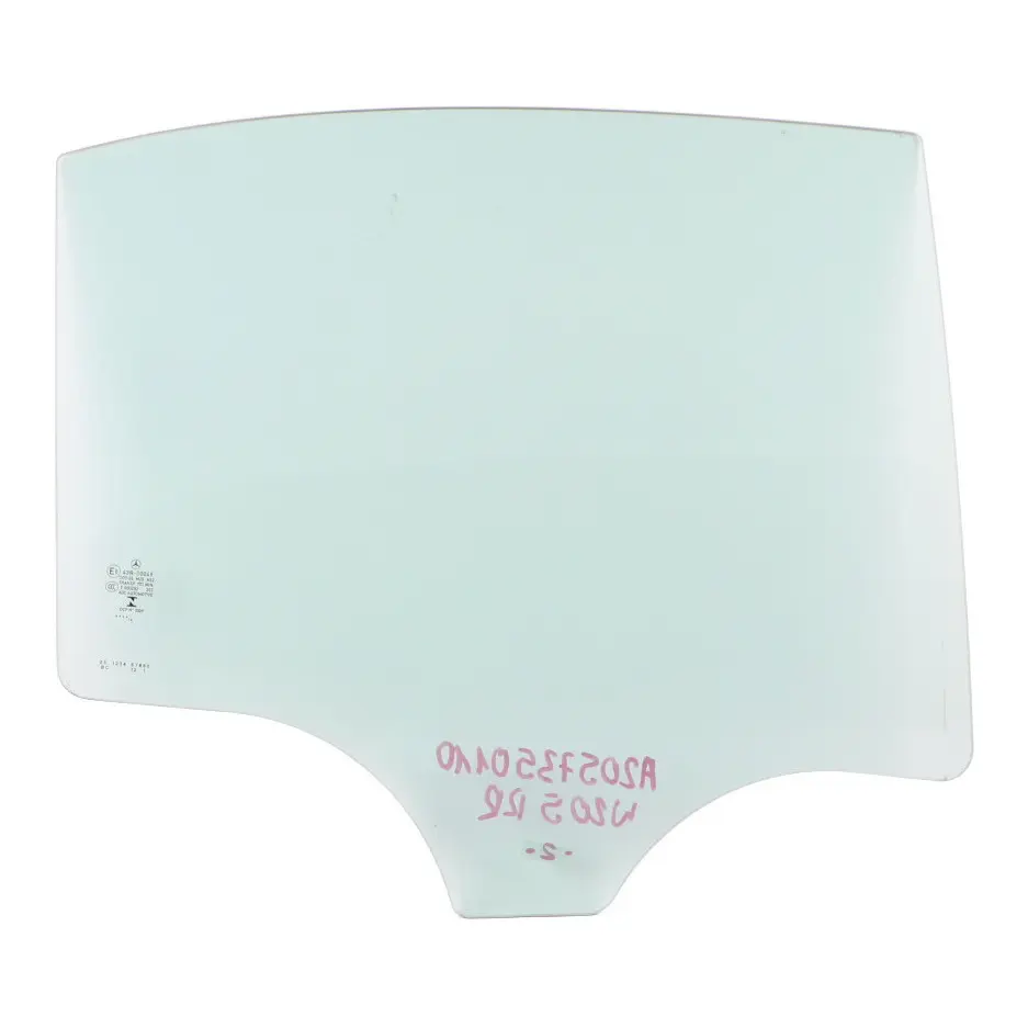 Mercedes W205 Window Glass Rear Right Door O/S Green Glazing AS2 - SKU A2057350110 - Part number A2057350110