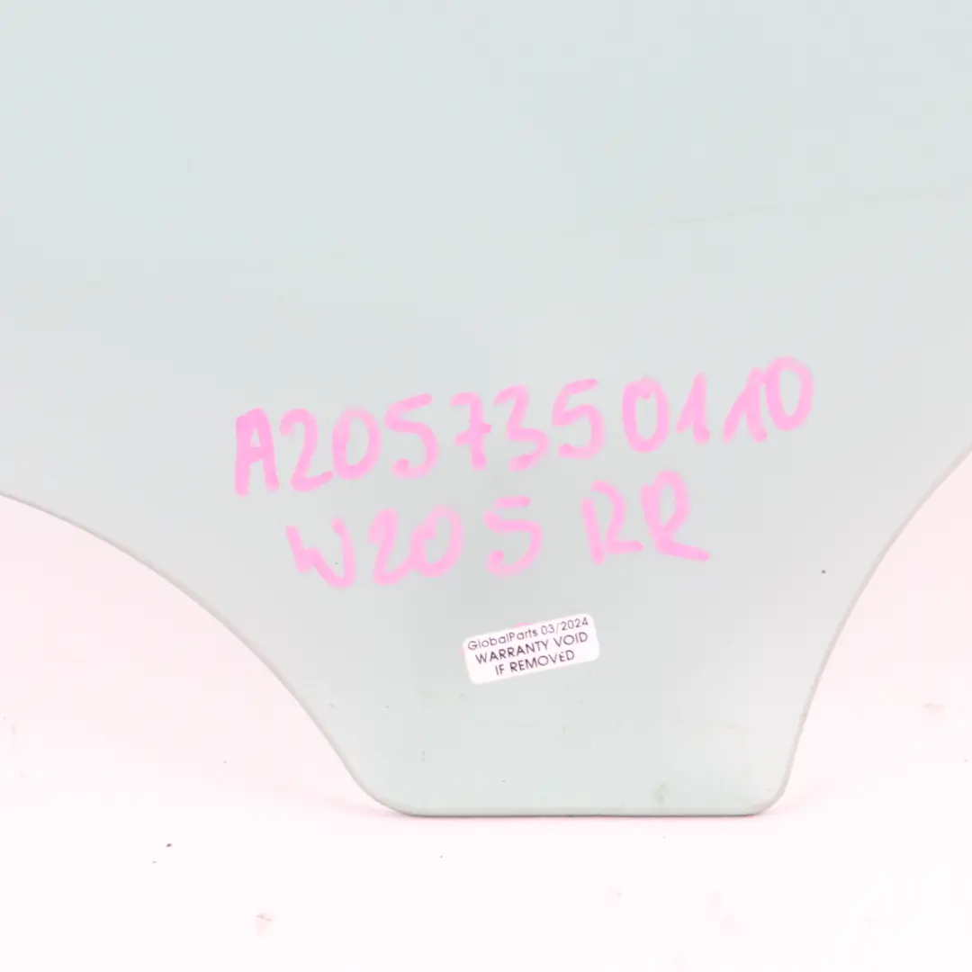 Vitre Arrière Porte Droite Vert Vitrage AS2 pour Mercedes W205 à propos du numéro de pièce A2057350110 Mercedes W205 Vitre Arrière Porte Droite Vert Vitrage AS2 - SKU A2057350110 - Numéro de pièce A2057350110