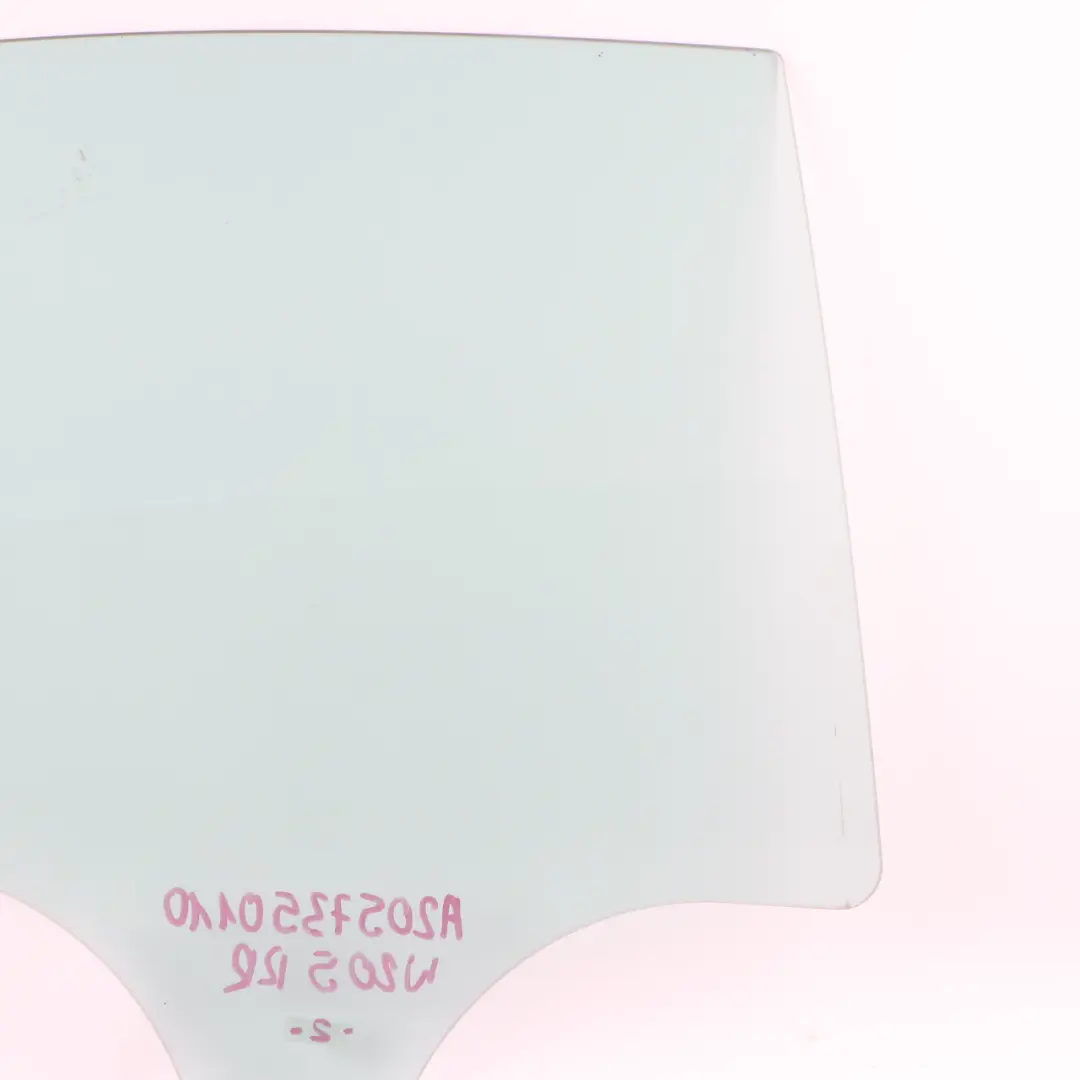 Mercedes W205 Window Glass Rear Right Door O/S Green Glazing AS2 - SKU A2057350110 - Part number A2057350110