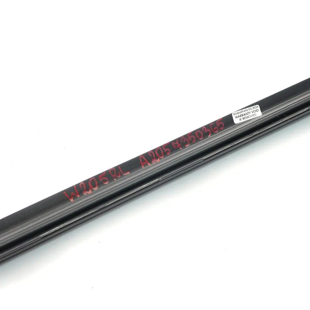 Mercedes W205 Rear Left Window Sealing Rail Door Strip - SKU A2057350365 - Part number A2057350365