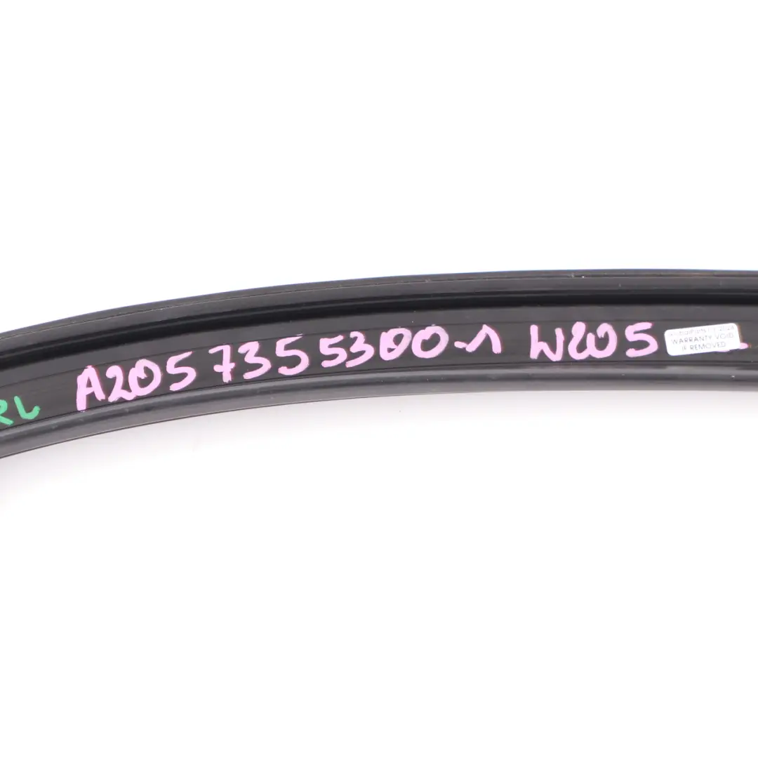  Frame Mercedes W205 Rear Window Left N/S Outside Guide Rail Sealing A2057355300 - SKU A2057355300-1 - Part number A2057355900