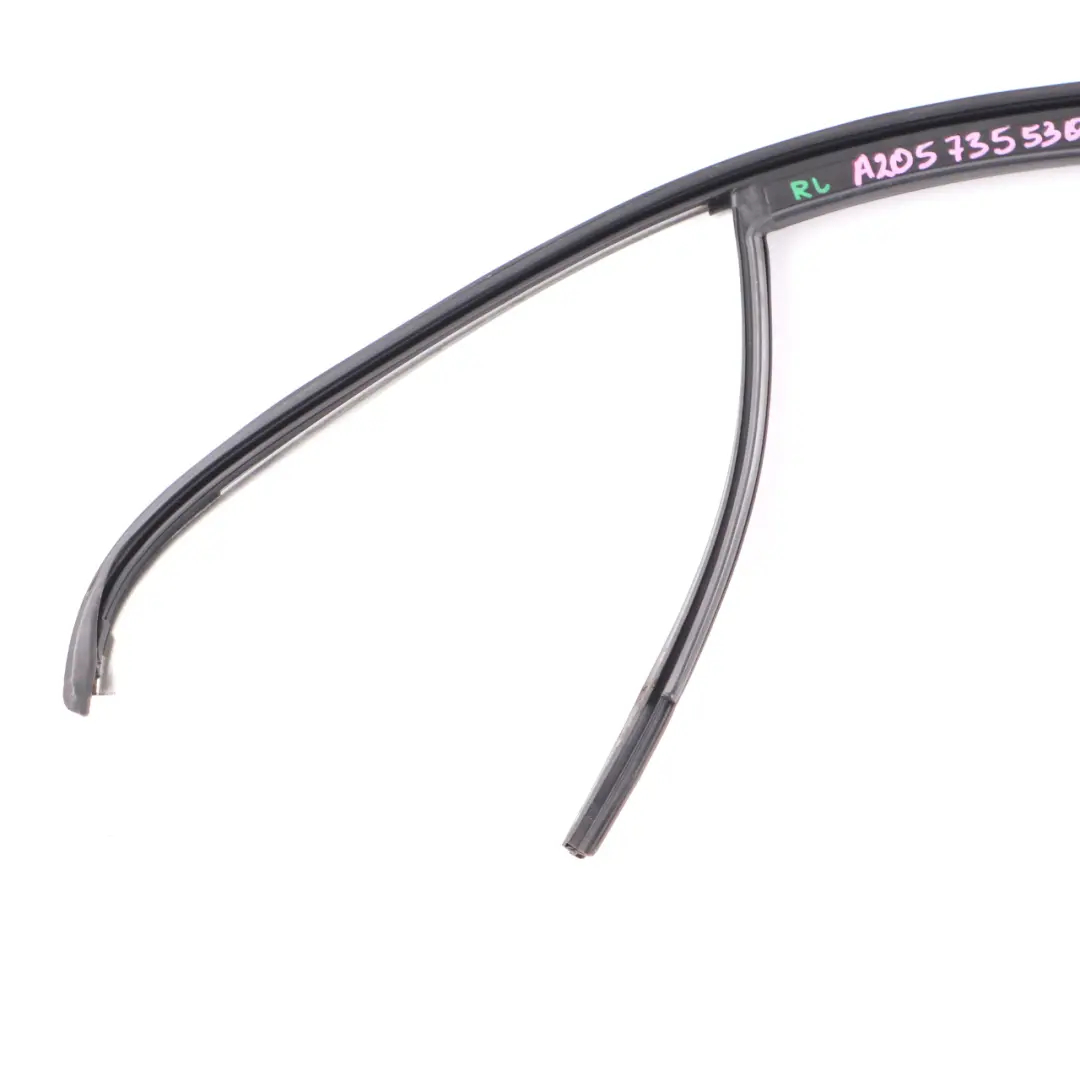 Frame Mercedes W205 Rear Window Left N/S Outside Guide Rail Sealing A2057355300 to with Part number A2057355900 Frame Mercedes W205 Rear Window Left N/S Outside Guide Rail Sealing A2057355300 - SKU A2057355300-1 - Part number A2057355900