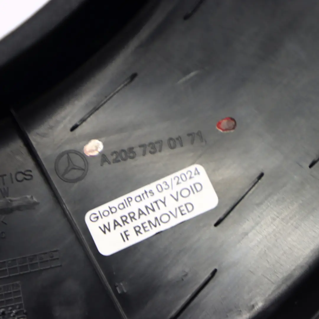 Mercedes W205 Door Trim Rear Left N/S Window Frame Black - SKU A2057370171 - Part number A2057370171