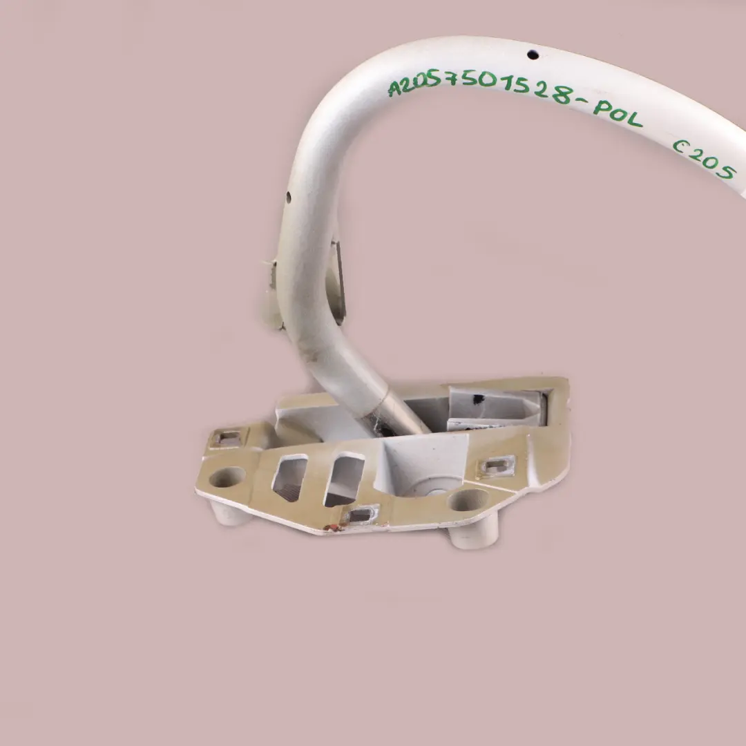 Left N/S Boot Hinge Polar White - 149 to Mercedes C205 Rear with Part number A2057501528 Mercedes C205 Rear Left N/S Boot Hinge Polar White - 149 - SKU A2057501528-POL - Part number A2057501528