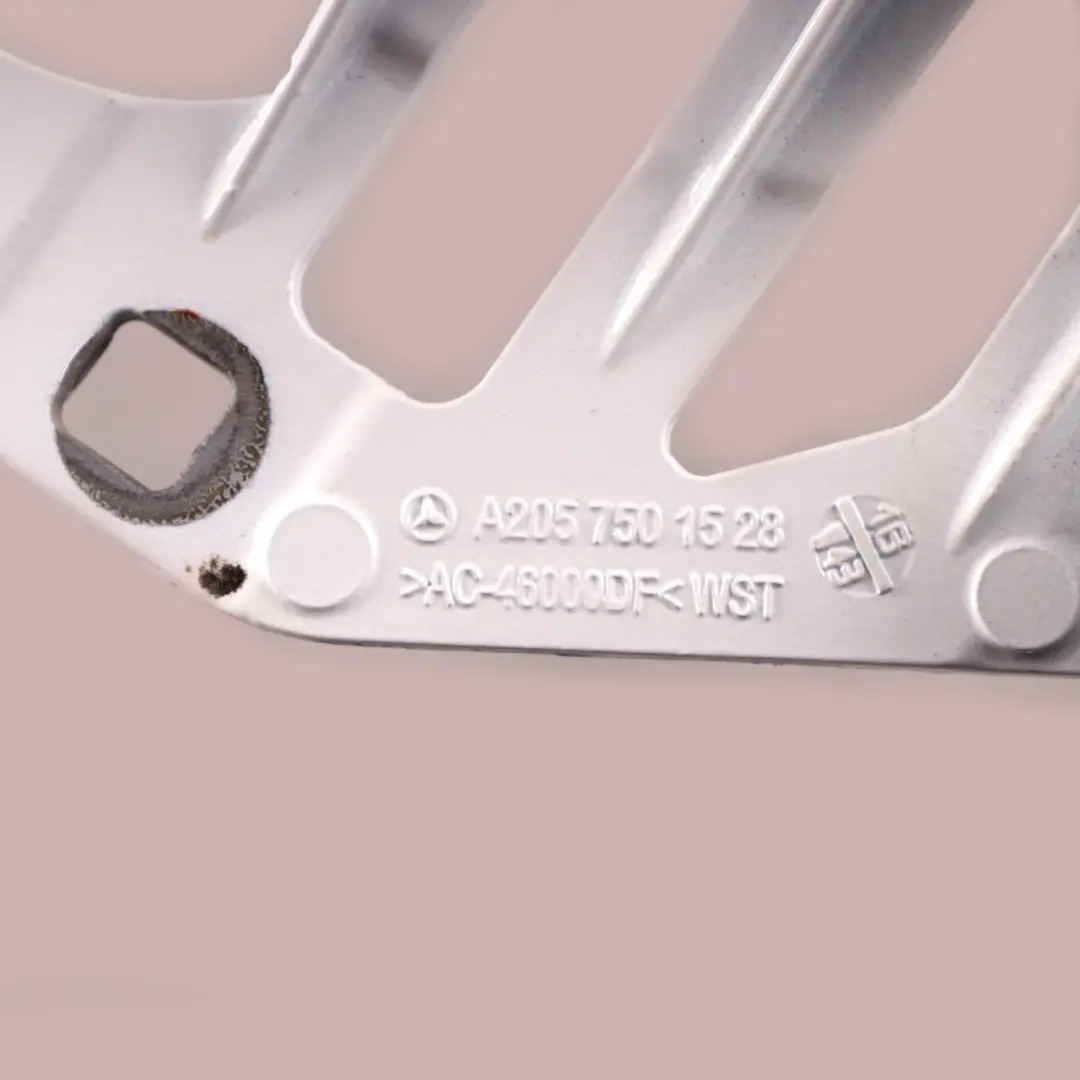 Left N/S Boot Hinge Polar White - 149 to Mercedes C205 Rear with Part number A2057501528 Mercedes C205 Rear Left N/S Boot Hinge Polar White - 149 - SKU A2057501528-POL - Part number A2057501528