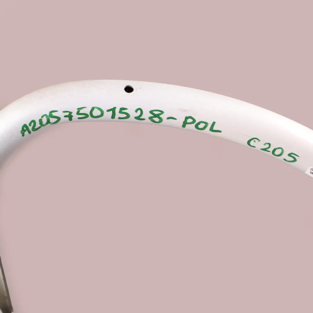 Left N/S Boot Hinge Polar White - 149 to Mercedes C205 Rear with Part number A2057501528 Mercedes C205 Rear Left N/S Boot Hinge Polar White - 149 - SKU A2057501528-POL - Part number A2057501528