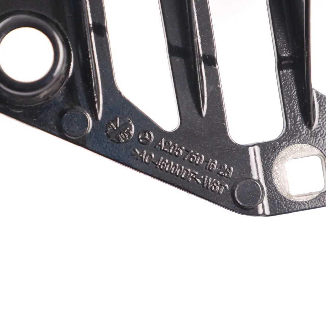 Mercedes C205 Trunk Lid Hinge Bracket Right O/S Obsidian Black 197 - SKU A2057501628-OB - Part number A2057501628