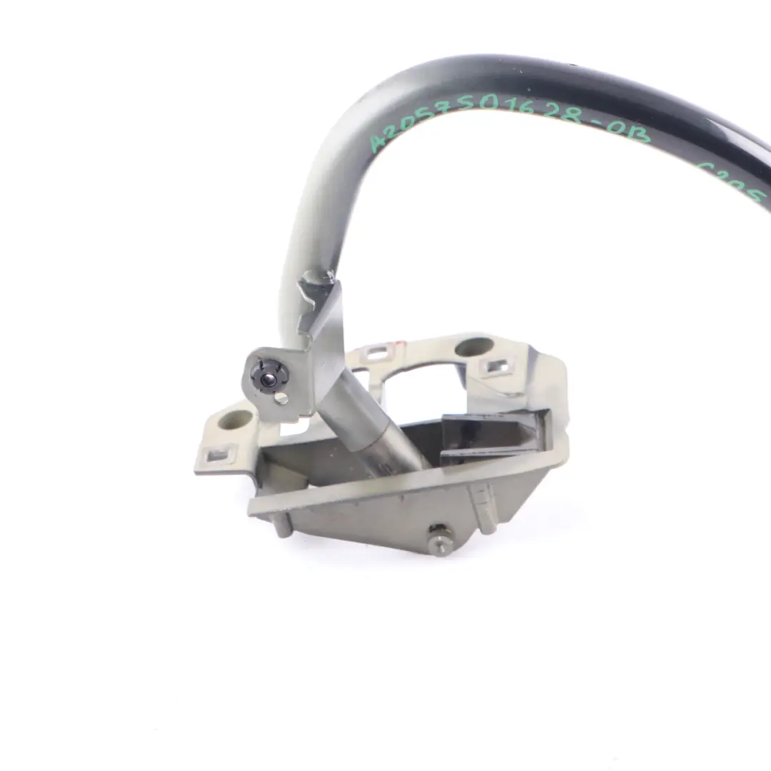 Mercedes C205 Trunk Lid Hinge Bracket Right O/S Obsidian Black 197 - SKU A2057501628-OB - Part number A2057501628