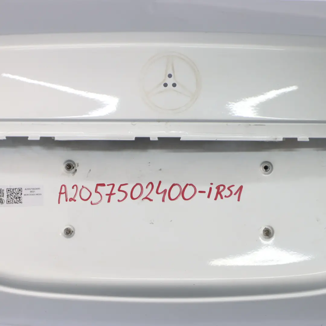 Boot Trunk Lid Tailgate Saloon Iridium Silver Metallic - 775 to Mercedes W205 with Part number A2057502400 Mercedes W205 Boot Trunk Lid Tailgate Saloon Iridium Silver Metallic - 775 - SKU A2057502400-IRS1 - Part number A2057502400