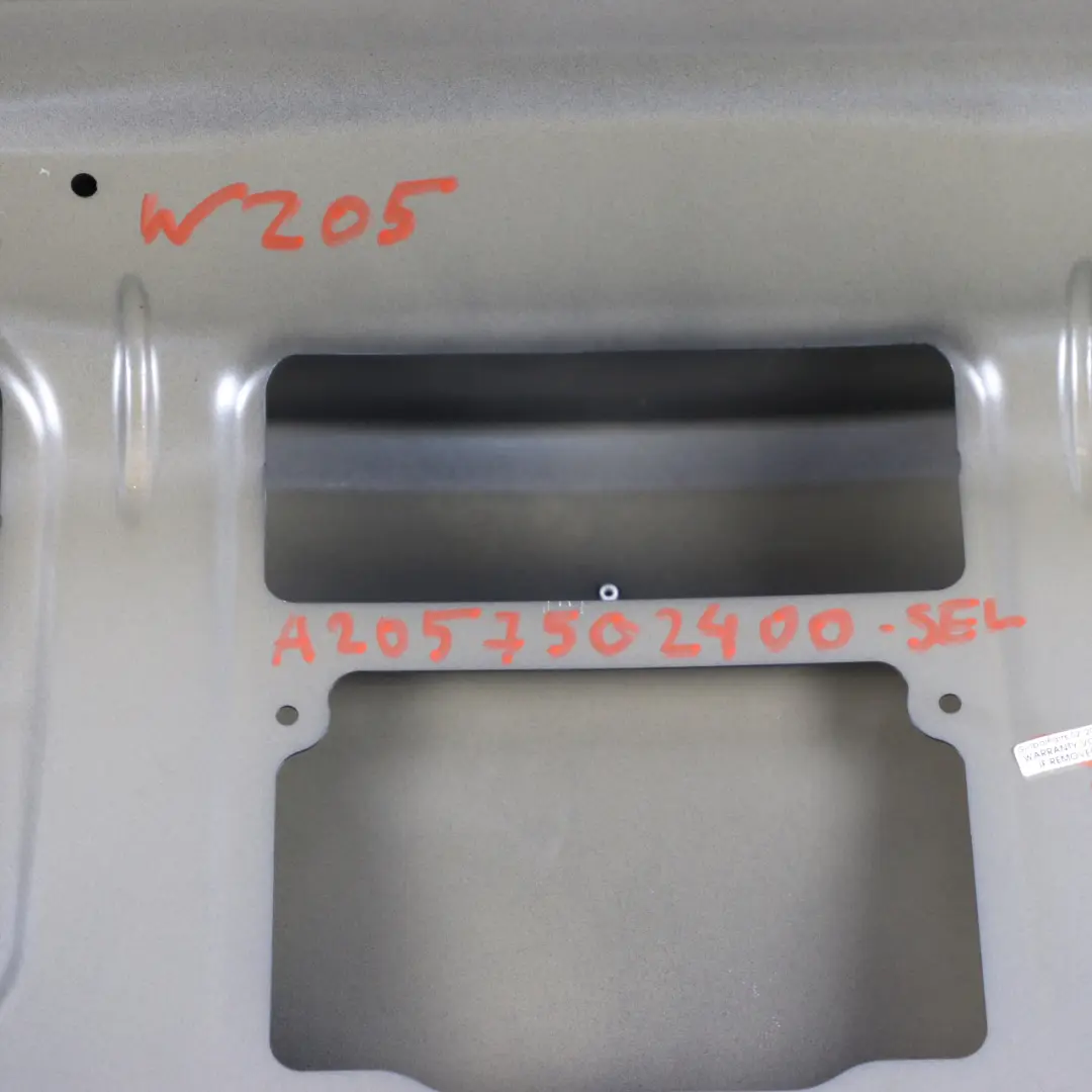 Mercedes W205 Boot Trunk Lid Tailgate Saloon Selenite Grey Metallic - 992 - SKU A2057502400-SEL - Part number A2057502400