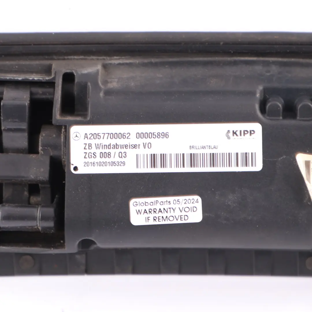 Front Windscreen Wind Deflector Brilliant Blue to Mercedes A205 Cabrio with Part number A2057700062 Mercedes A205 Cabrio Front Windscreen Wind Deflector Brilliant Blue - SKU A2057700062-BRB - Part number A2057700062