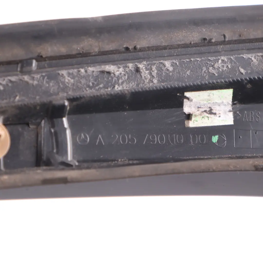 Trunk Lid Rear Spoiler Attachment Right O/S Deep Black to Mercedes S205 with Part number A2057901000 Mercedes S205 Trunk Lid Rear Spoiler Attachment Right O/S Deep Black - SKU A2057901000 - Part number A2057901000