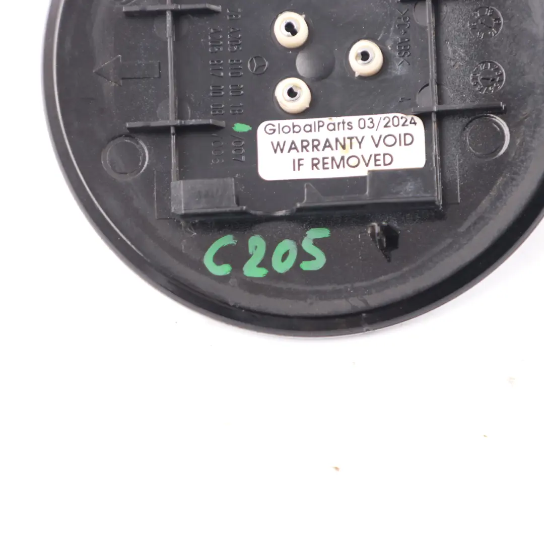 Mercedes C205 Maletero Tapa Portón Trasero Emblema Negro Obsidiana - SKU A2058100018-OB - Número de pieza A2058100018