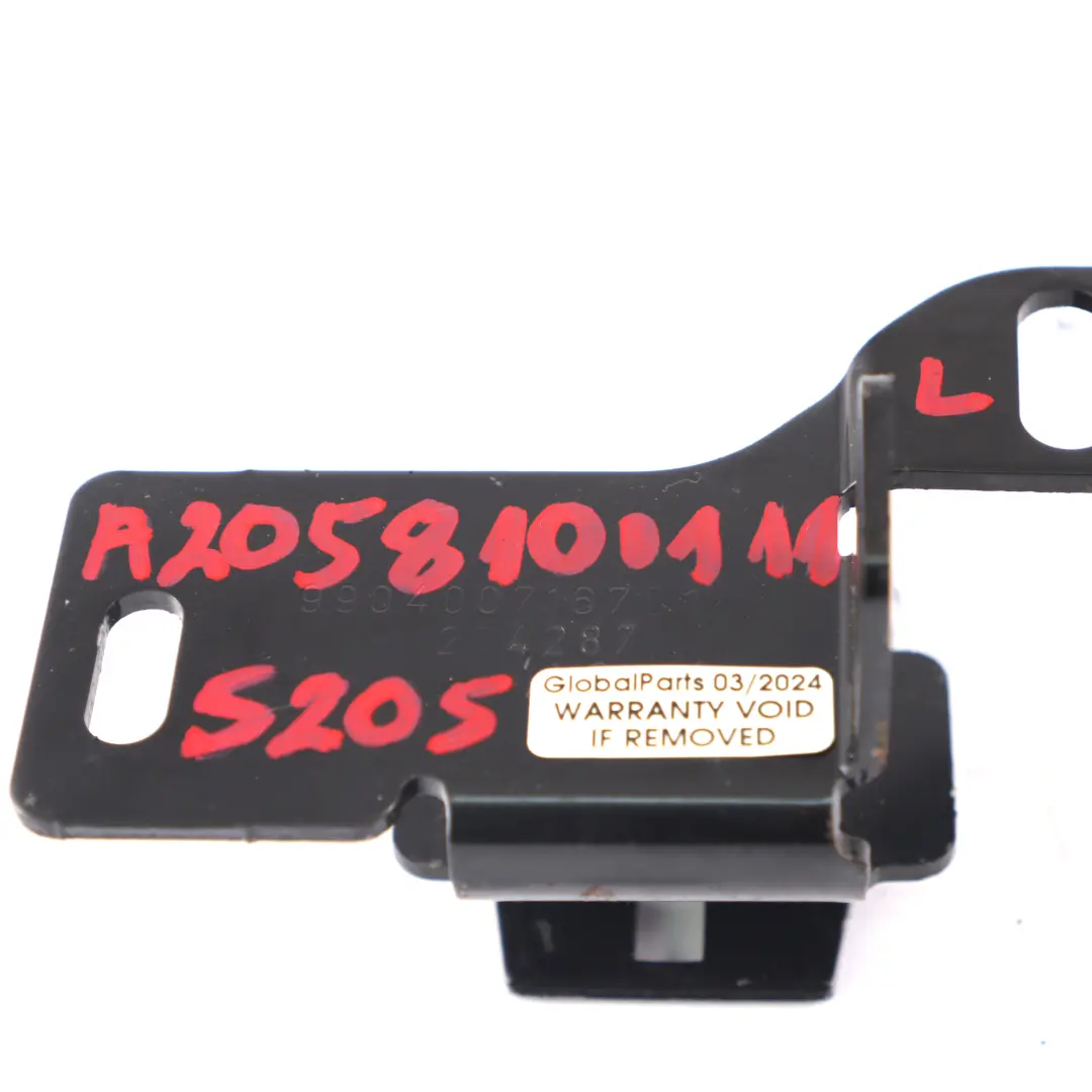  Soporte Mercedes S205 persiana enrollable Montaje Placa Izquierda - SKU A2058100111 - Número de pieza A2058100111