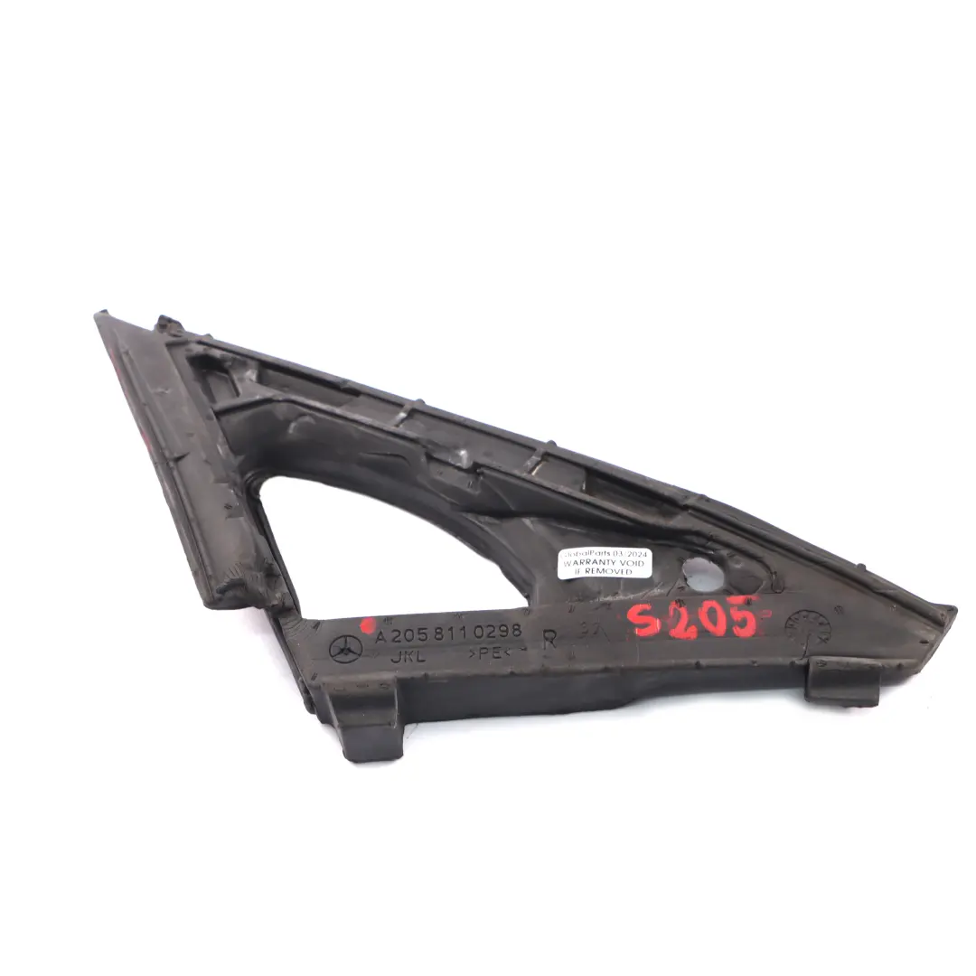 Mercedes W205 Front Door Mirror Seal Trim Insulation Right O/S - SKU A2058110298 - Part number A2058110298