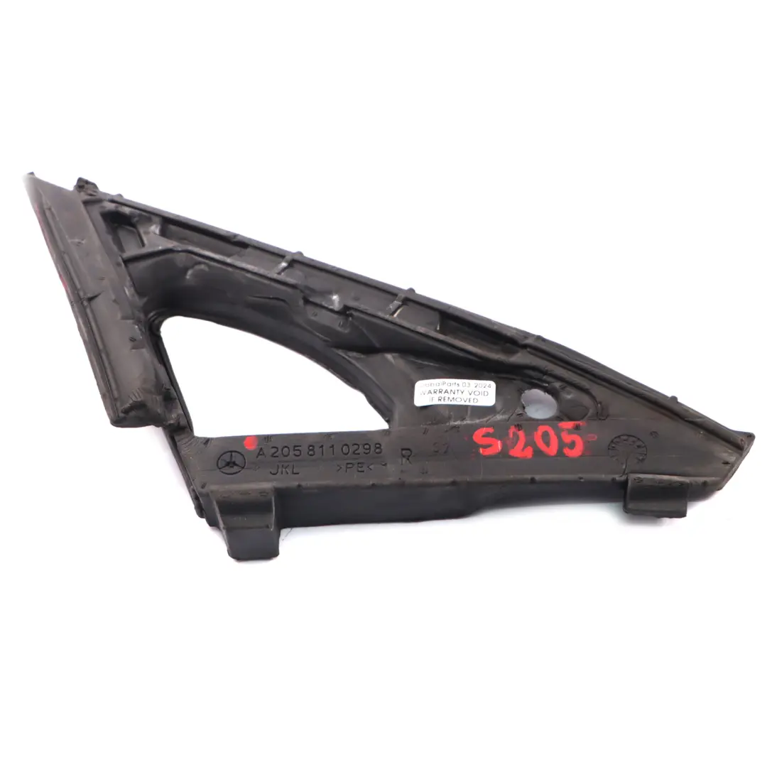 Mercedes W205 Vordere Tür Spiegel Dichtung Trim Isolierung rechts - SKU A2058110298 - Teilenummer A2058110298