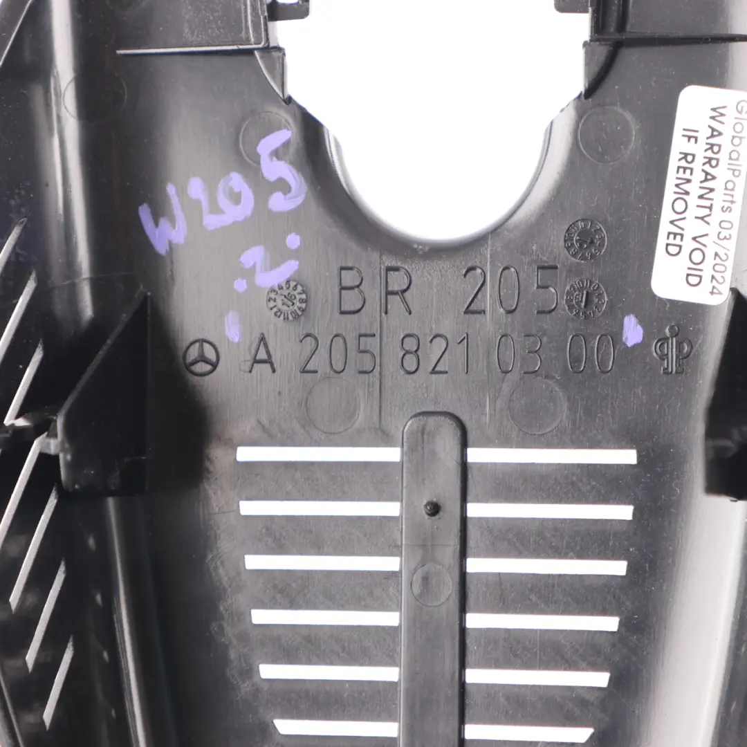 Mercedes W205 W213 Cubre Espejo Interior Parabrisas Sensor Luz Lluvia Negro - SKU A2058210300-1 - Número de pieza A2058210300