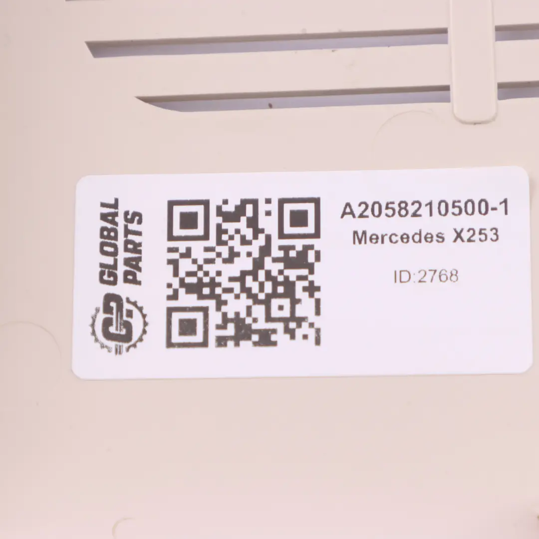 Mercedes X253 Osłona Czujnika Zmierzchu Deszczu Kolor Porcelanowy - SKU A2058210500-1 - Numer Części A2058210500