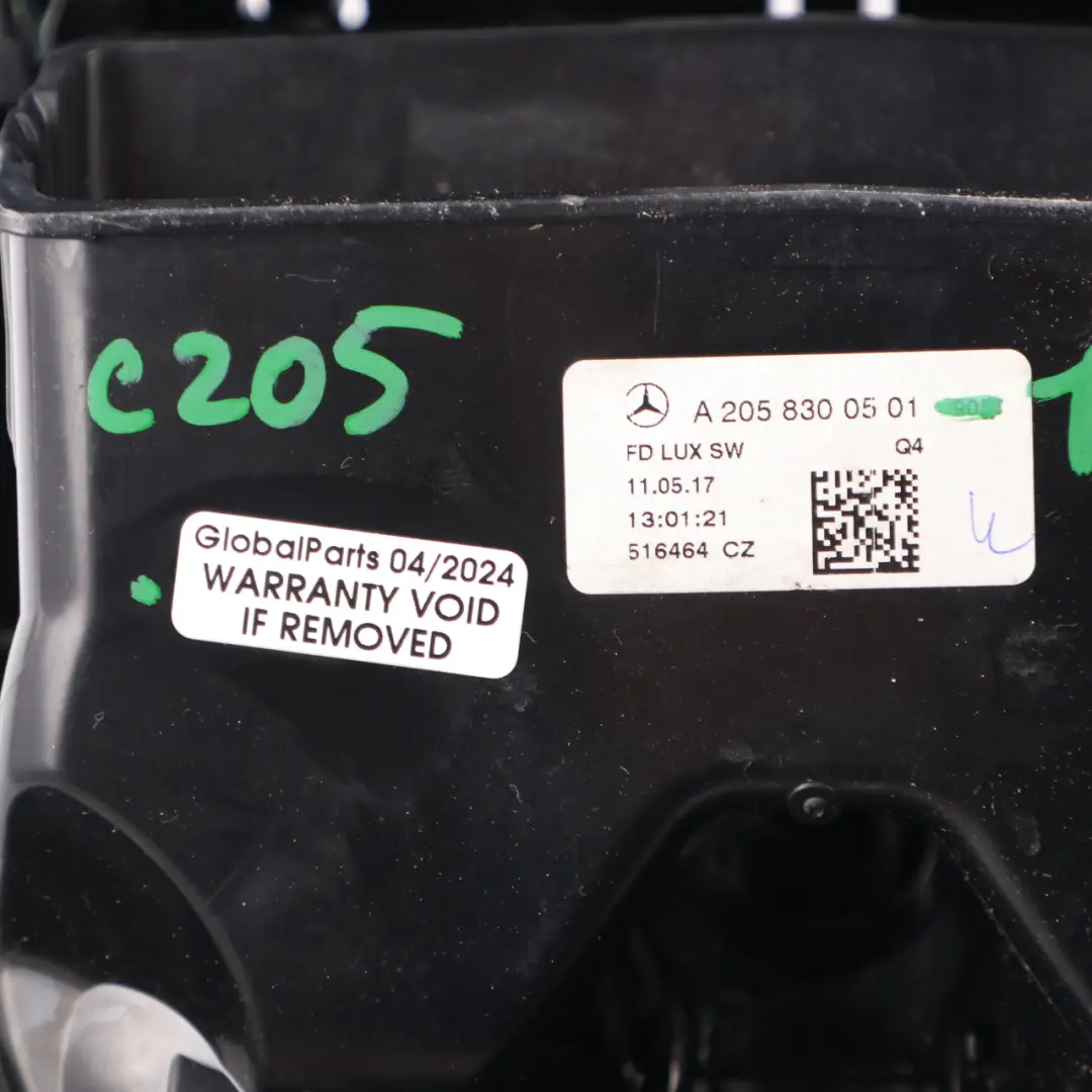 Mercedes W205 Mittelkonsole Hinten Lüftungsschlitze Ablagefach - SKU A2058300501-1 - Teilenummer A2058300501