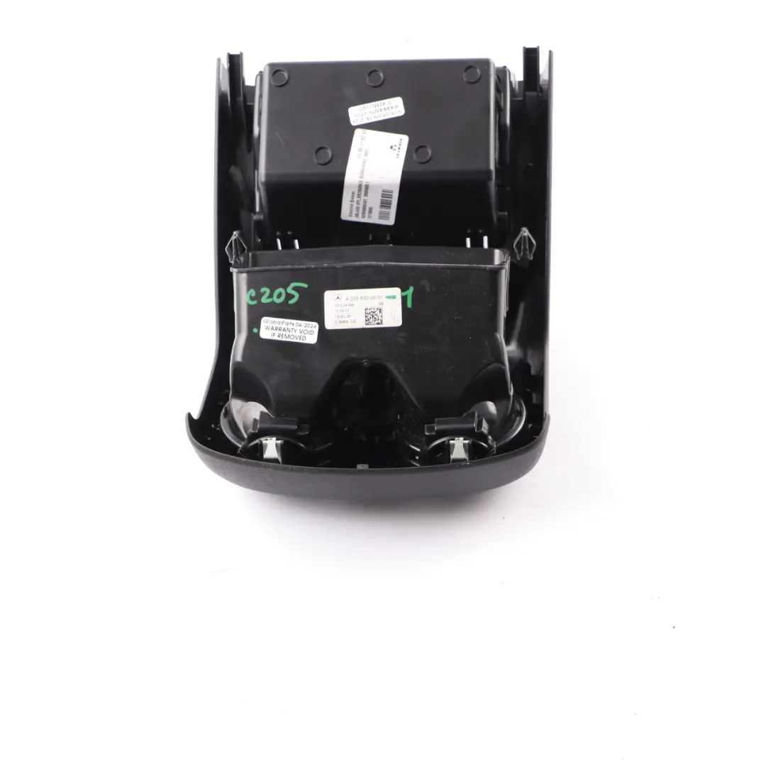 Mercedes W205 Console Centrale rangement pour bouche d'aération arrière Noir - SKU A2058300501-1 - Numéro de pièce A2058300501