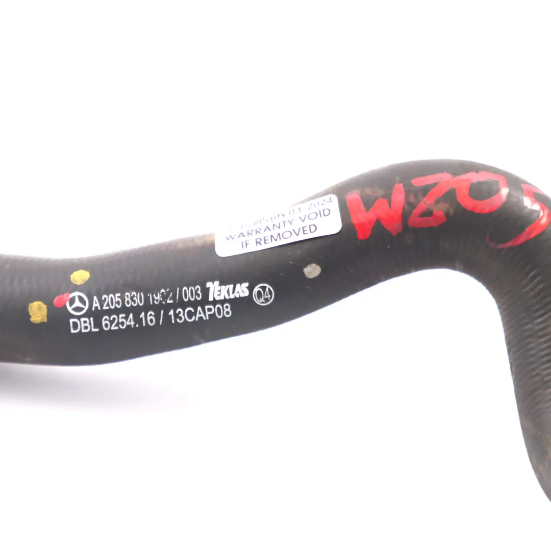 Coolant Hose Mercedes W205 Diesel OM651 Circulation Pump Heating to with Part number A2058301902 Coolant Hose Mercedes W205 Diesel OM651 Circulation Pump Heating - SKU A2058301902 - Part number A2058301902