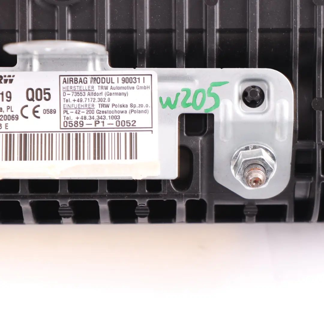 Mercedes W205 Air Module Dashboard Passenger Side Dash SRS - SKU A2058600002 - Part number A2058600002